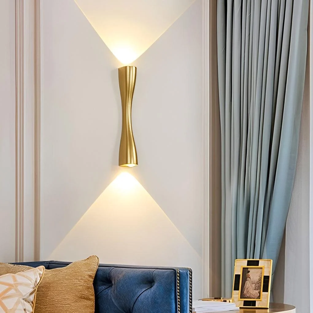 LumiBrilliant - LED Up and Down Wall Lamps in Modern Metal Finish -  - #tag1#