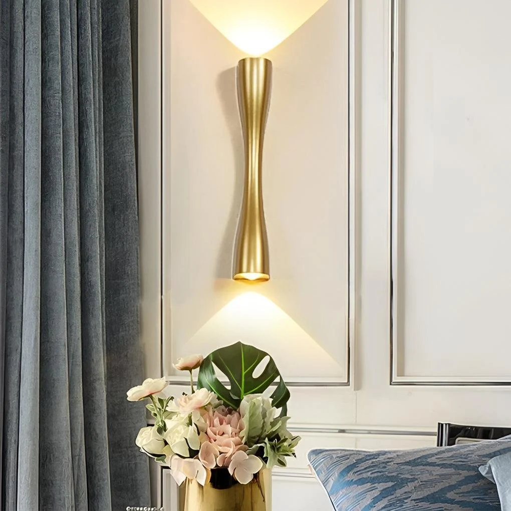 LumiBrilliant - LED Up and Down Wall Lamps in Modern Metal Finish -  - #tag1#