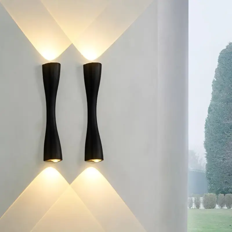 LumiBrilliant LED Up and Down Wall Lamps in Modern Metal Finish tag1
