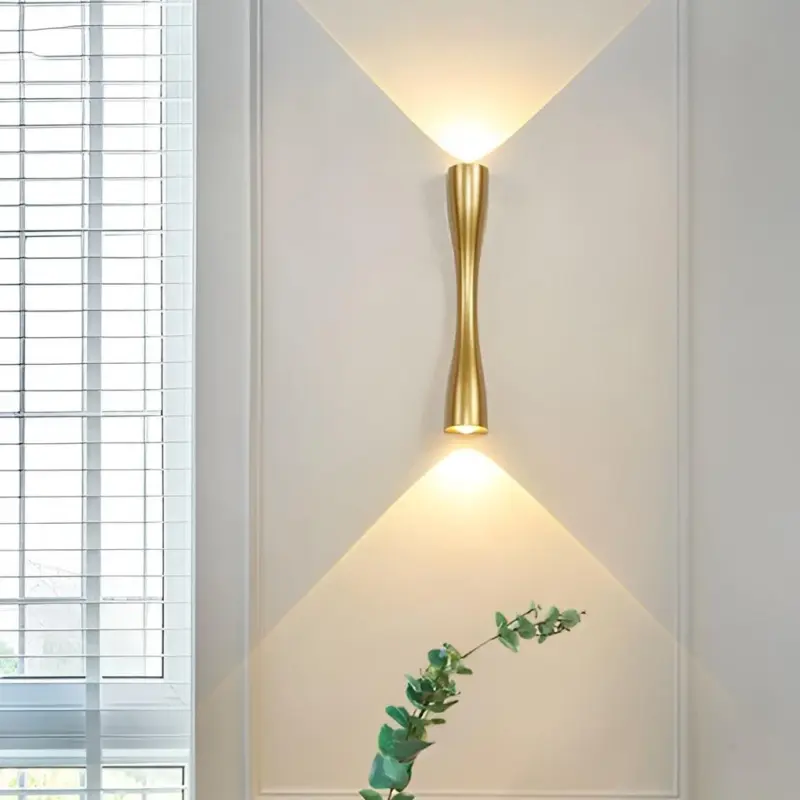 LumiBrilliant LED Up and Down Wall Lamps in Modern Metal Finish tag1