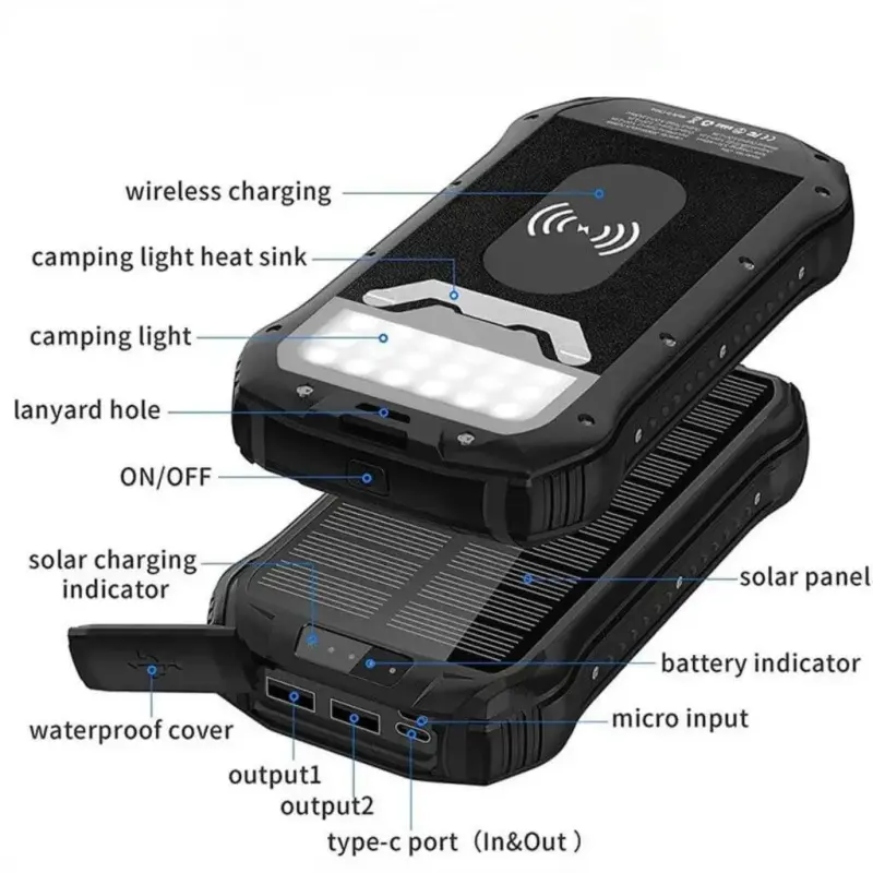 LumiCharge Solar Power Bank Weatherproof Charger tag1