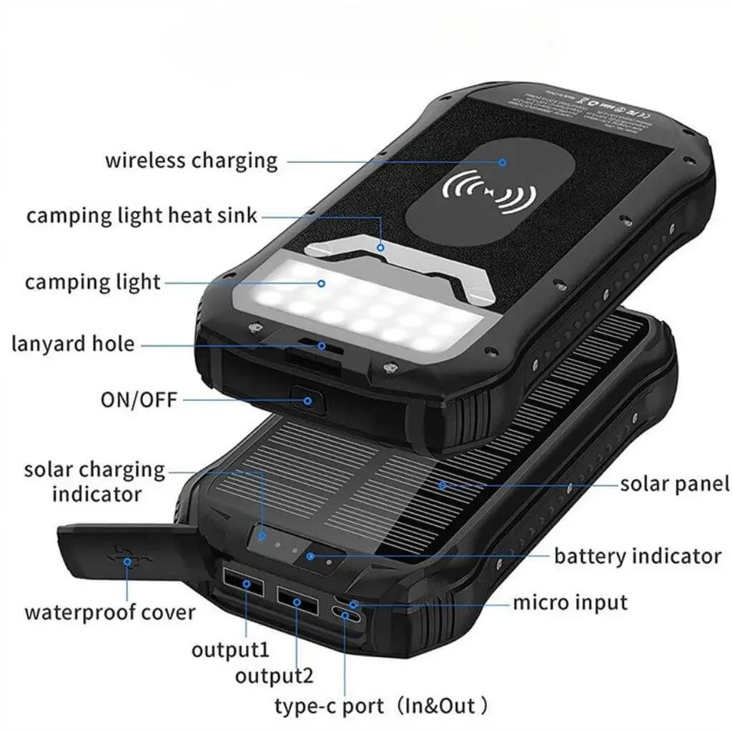 LumiCharge Solar Power Bank - Weatherproof Charger -  - #tag1#