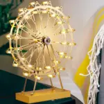 LumiCircus Golden Wheel Table Lamp with LED and Touch tag1