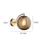 LumiCrystal Modern glass wall light
