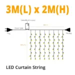 LumiCurtain Outdoor Lighting Garland tag1