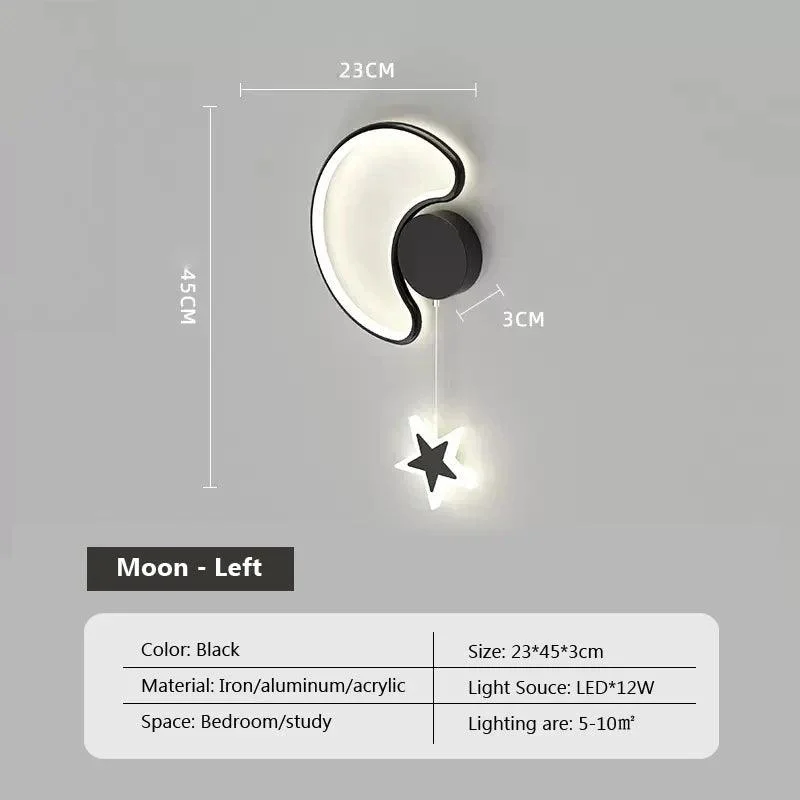 LumiDroom - Clouds Star Moon LED Wall Lamp -  - #tag1#