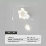 LumiDroom Clouds Star Moon LED Wall Lamp tag1