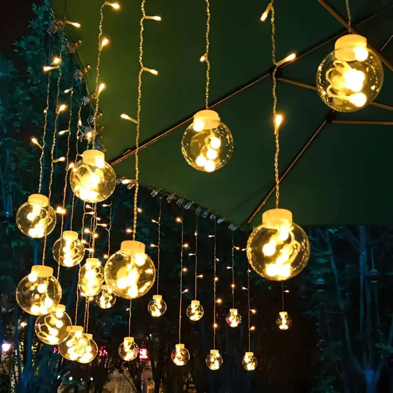 LumiFaeLEDWasserfesteFeenlichterkette IdealfurAussenbeleuchtungundDekoration3