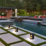 LumiFeld Wasserdichte Outdoor Rasenlampe LED Gartenleuchte fur Aussenbereiche