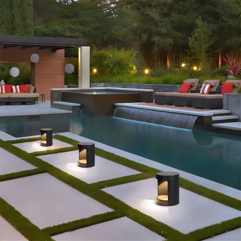 LumiFeld Wasserdichte Outdoor Rasenlampe LED Gartenleuchte fur Aussenbereiche