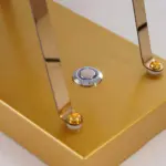 LumiFerris Golden Ferris Wheel Table Lamp with LED and Touch Switch tag1