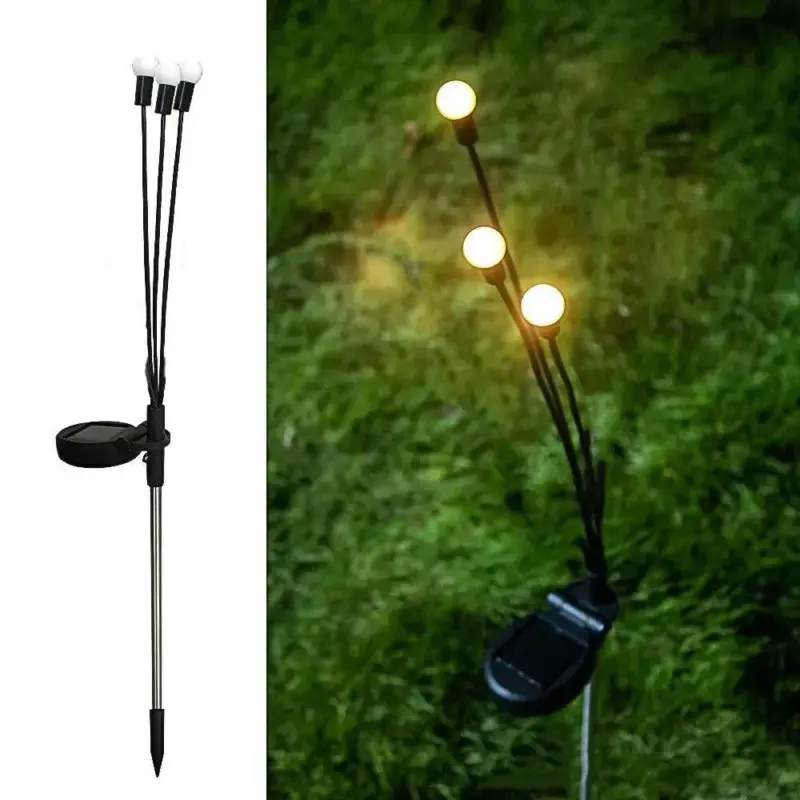 LumiFirefly Three headed firefly solar lamp