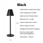 LumiGlide Rechargeable LED Table and Desk Lamp tag1