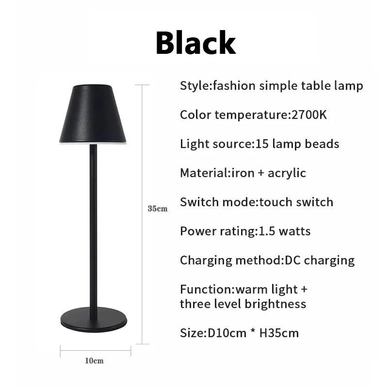 LumiGlide - Rechargeable LED Table and Desk Lamp -  - #tag1#