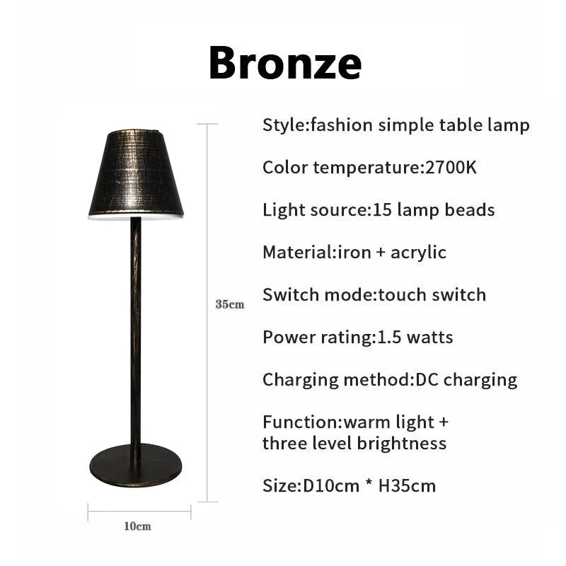 LumiGlide - Rechargeable LED Table and Desk Lamp -  - #tag1#