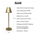 LumiGlide Rechargeable LED Table and Desk Lamp tag1