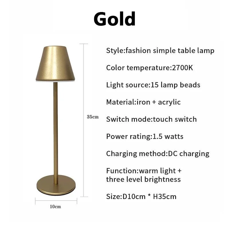 LumiGlide - Rechargeable LED Table and Desk Lamp -  - #tag1#