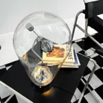 LumiGlow Glass Table Lamp with Touch Dimming tag1