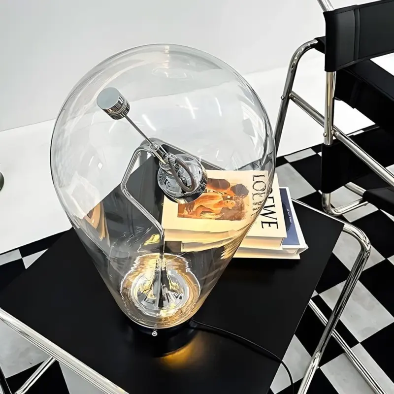 LumiGlow Glass Table Lamp with Touch Dimming tag1