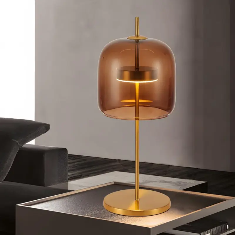LumiLux Mystical Glass Table Lamp for a Warm Atmosphere tag1