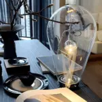 LumiMagnet Glass Industrial Table Lamp with Dimming tag1