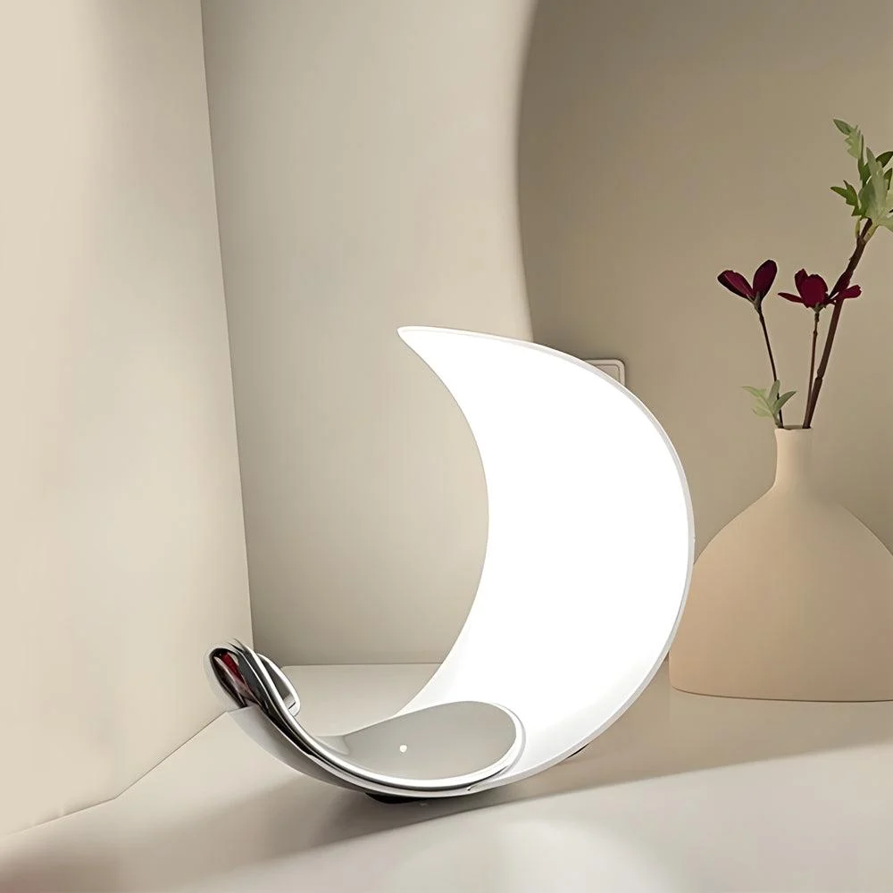 LumiMoon - Moon Shaped LED Table Lamp with Touch Dimmer -  - #tag1#