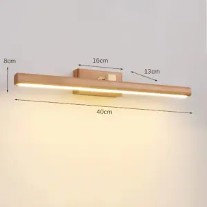 Homeko - Black walnut wood wall light