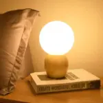 LumiOrb Orbs Bedside Lamp with Wooden Base tag1