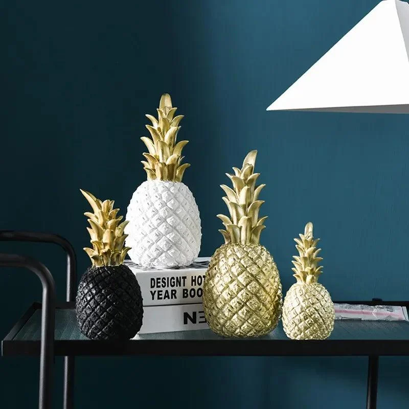 LumiPine - Gold Pineapple Home Decor -