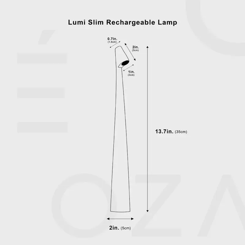 Lumi Slim Rechargeable Lamp tag1
