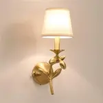 Lumiflora Moderne Wandlampe Pflanzenmotiv Wandbeleuchtung Stoff Design xlumina
