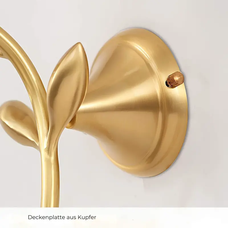 Lumiflora Moderne Wandlampe Pflanzenmotiv Wandbeleuchtung Stoff Design xlumina6