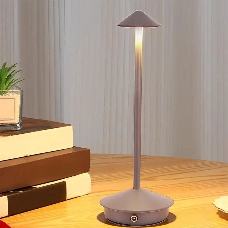 LuminZen Modern Spherical Desk Lamp with RGB Color Changing and Wireless Charging tag1