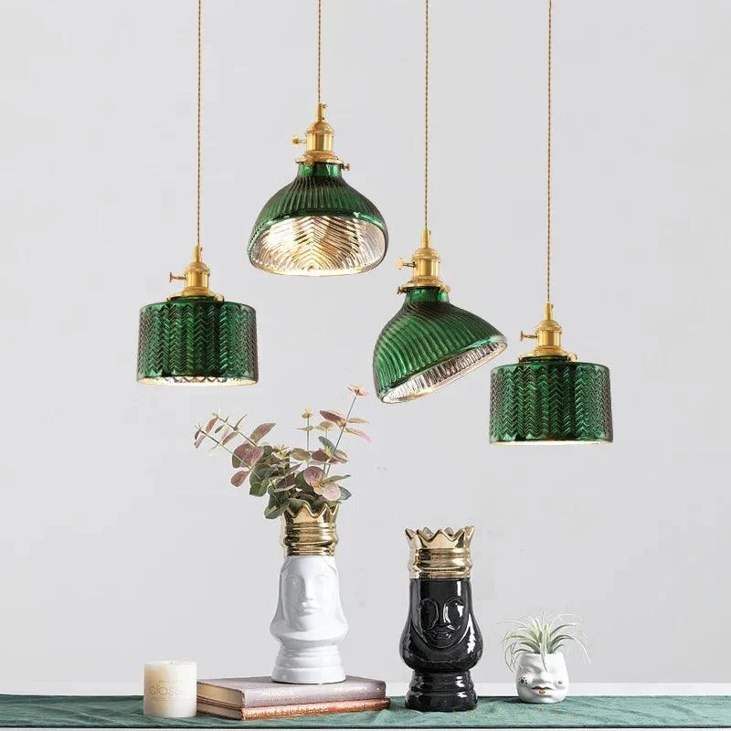 LuminaGlow - Vintage Glass Pendant Lamps -  - #tag1#