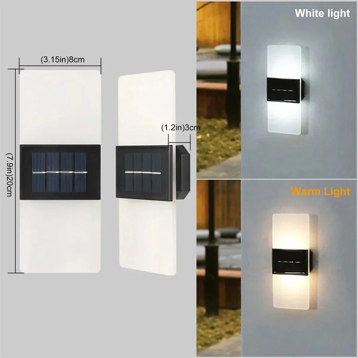 LuminaraSolar - Solar Powered LED Outdoor Wall Lamp -  - #tag1#