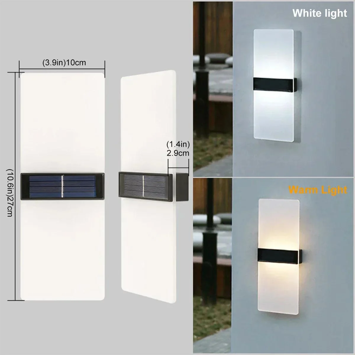 LuminaraSolar - Solar Powered LED Outdoor Wall Lamp -  - #tag1#