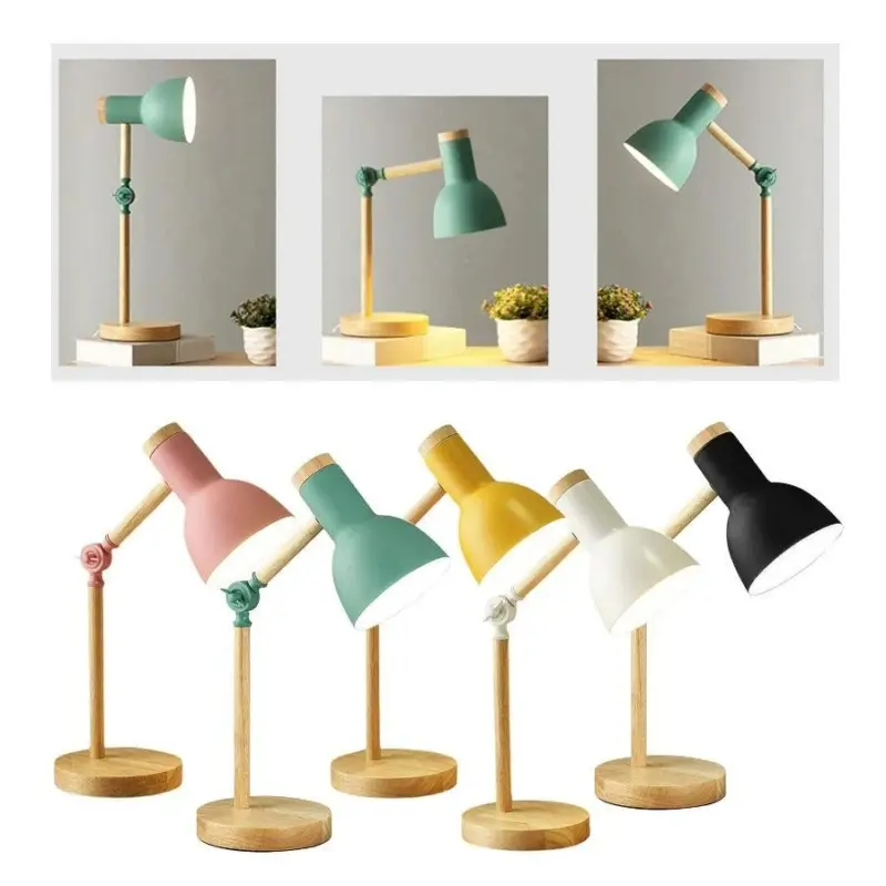 LuminoShade Modern Scandinavian Style Wooden Desk Lamp tag1