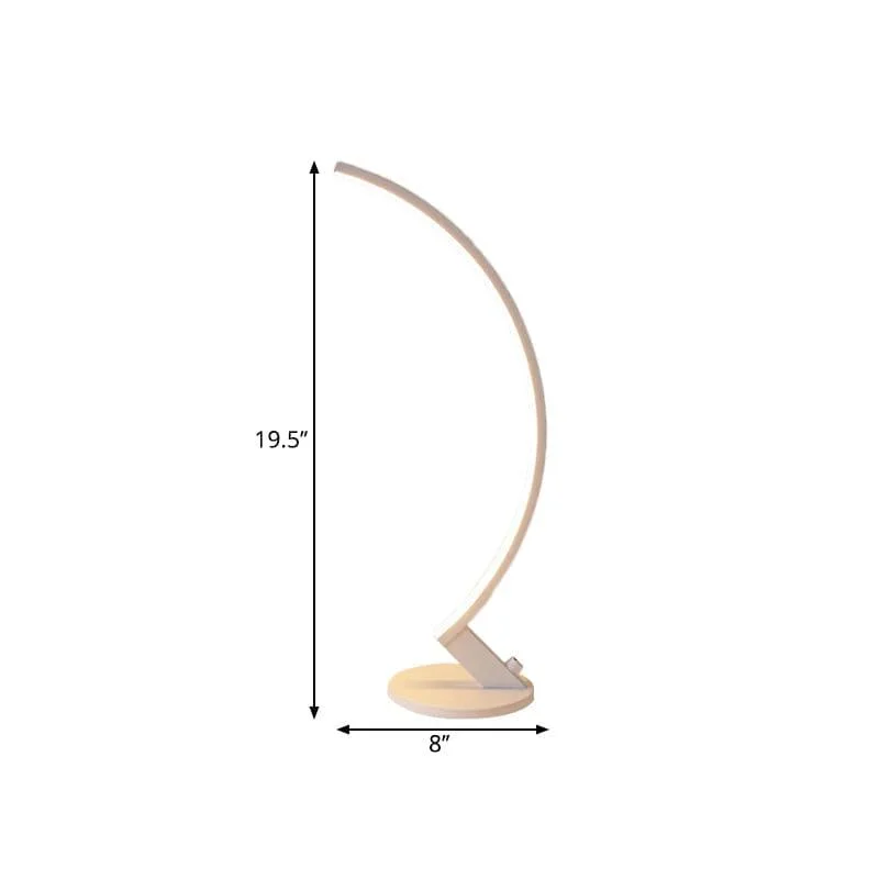 Luminoso - Light up your space with the Stylish Arc Metal Modern Table Lamp from Luminoso -  - #tag1#