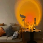 LuminousGlow Vintage Sunset Table Lamp tag1