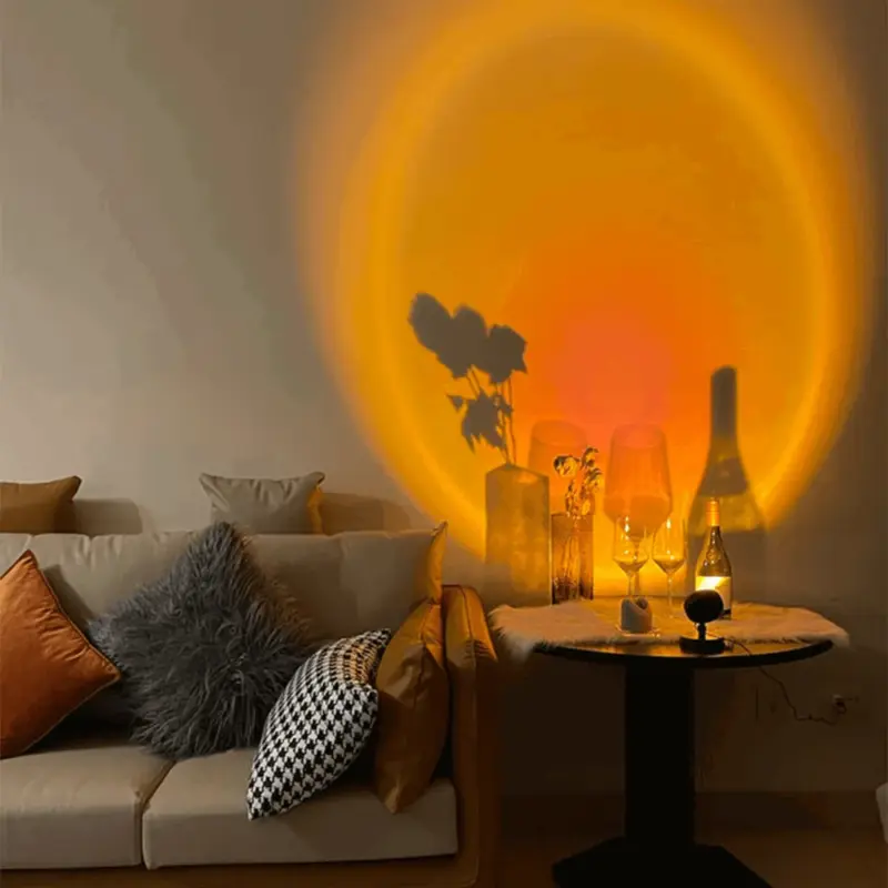 LuminousGlow Vintage Sunset Table Lamp tag1