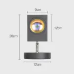 LuminousGlow Vintage Sunset Table Lamp tag1