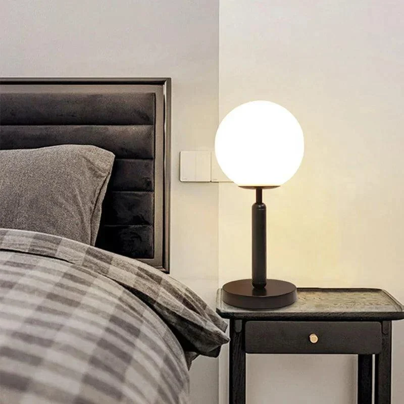 LuminousOrb - LED Glass Ball Brass Table Lamp -  - #tag1#