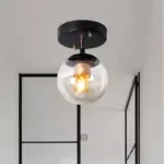 LuminousSphere Modern Glass Ball Ceiling Lamp tag1