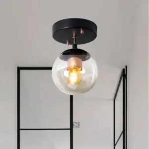 LuminousSphere - Modern Glass Ball Ceiling Lamp