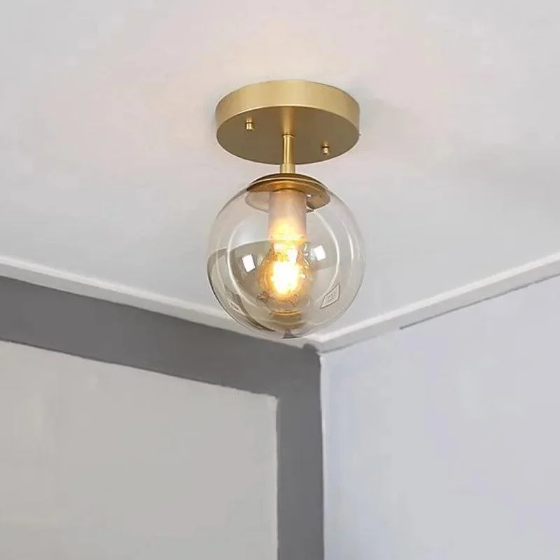 LuminousSphere - Modern Glass Ball Ceiling Lamp -  - #tag1#