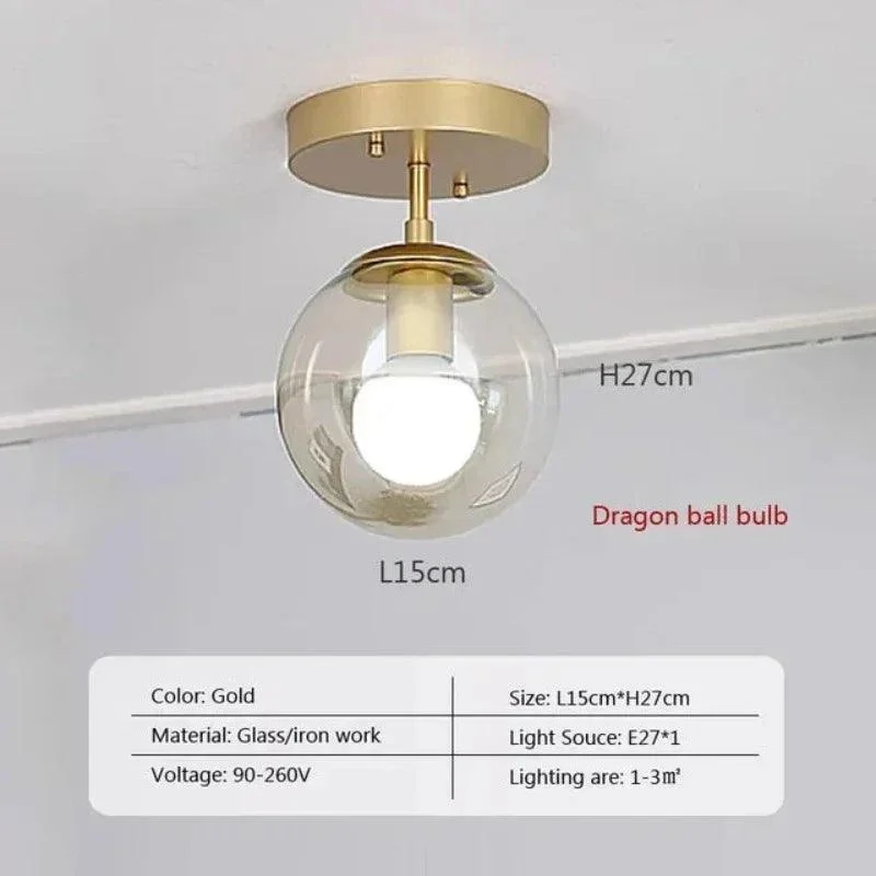 LuminousSphere - Modern Glass Ball Ceiling Lamp -  - #tag1#