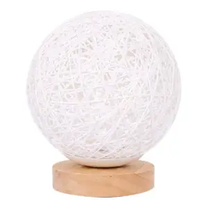 LuminousSphere - Rattan Ball Table Lamp