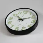 Luminous Numbers Simple Silent Clock 12 Inches