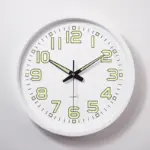 Luminous Numbers Simple Silent Clock 12 Inches