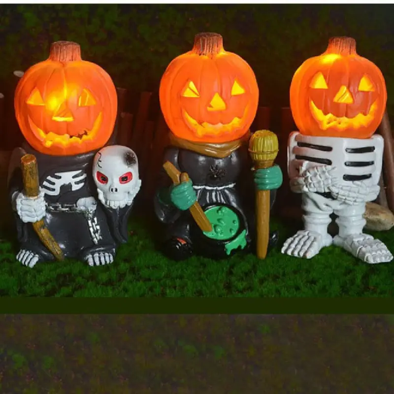 Luminous Pumpkin Head Resin Crafts tag1